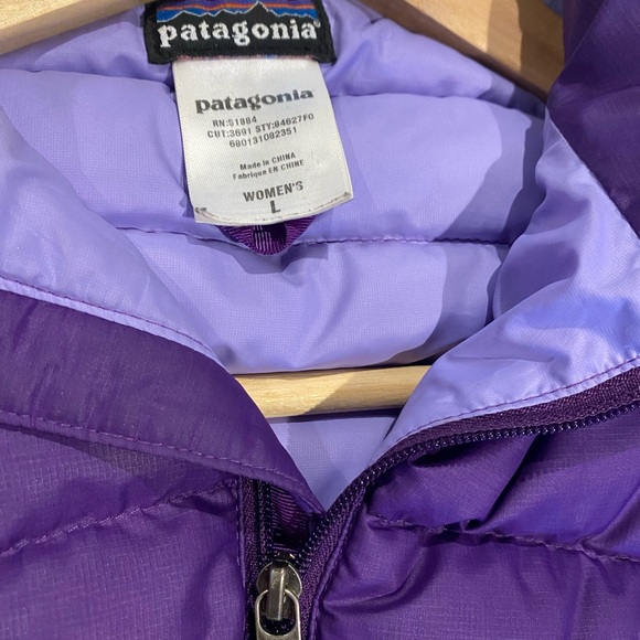 Patagonia Goose Down Quilted Puffer Vest Women L - Picture 7 of 8